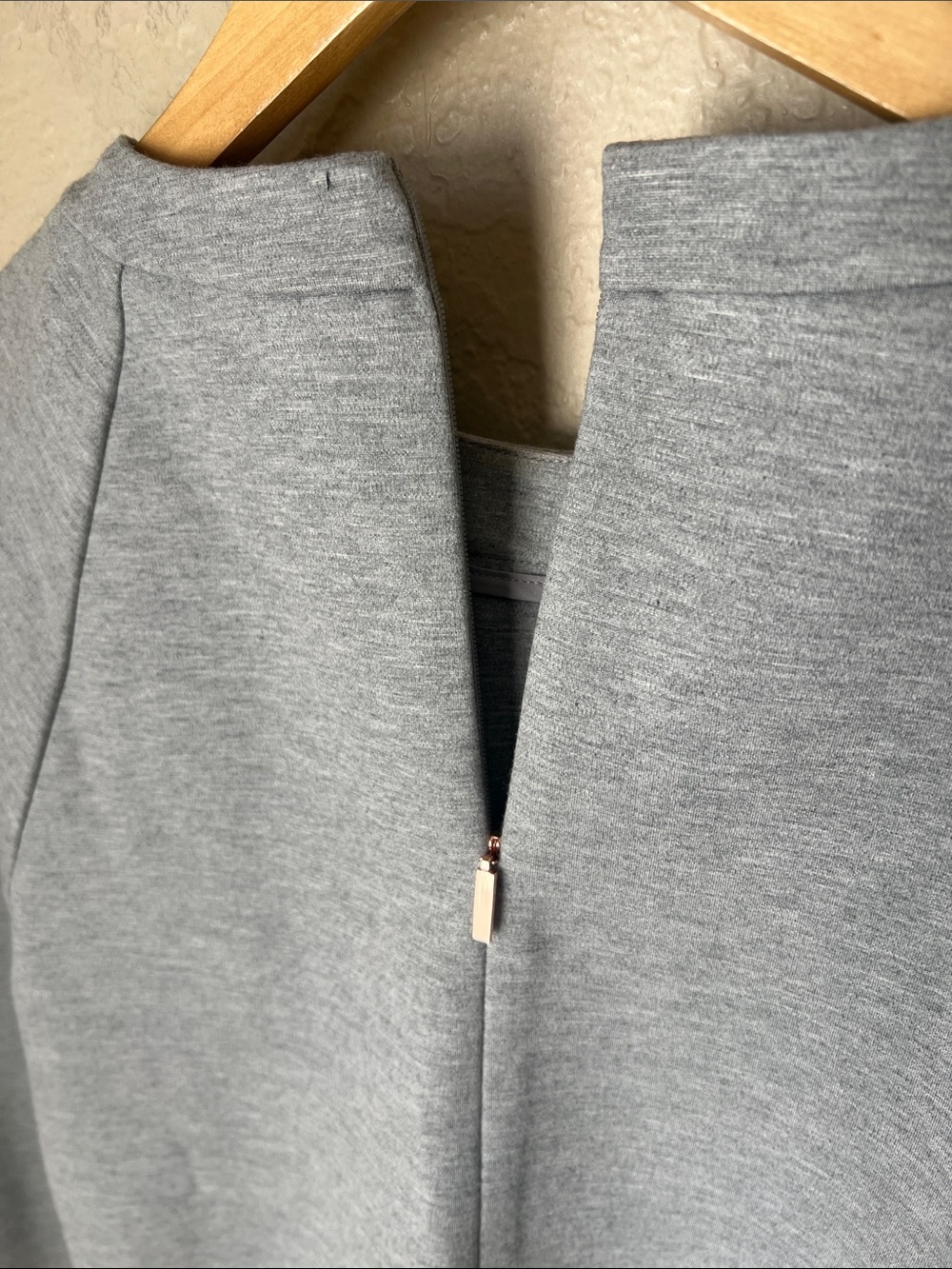 Tibi grey zip back boxy crewneck sweatshirt S - Picture 8 of 9